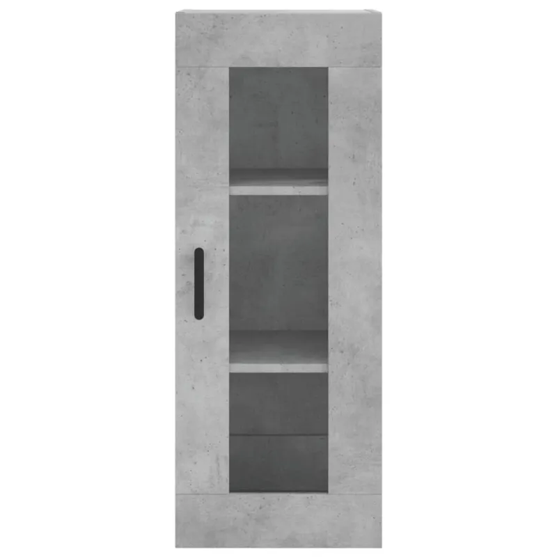 Komoda, betono pilkos spalvos, 34,5x34x180cm, apdirbta mediena