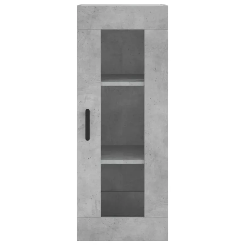 Komoda, betono pilkos spalvos, 34,5x34x180cm, apdirbta mediena