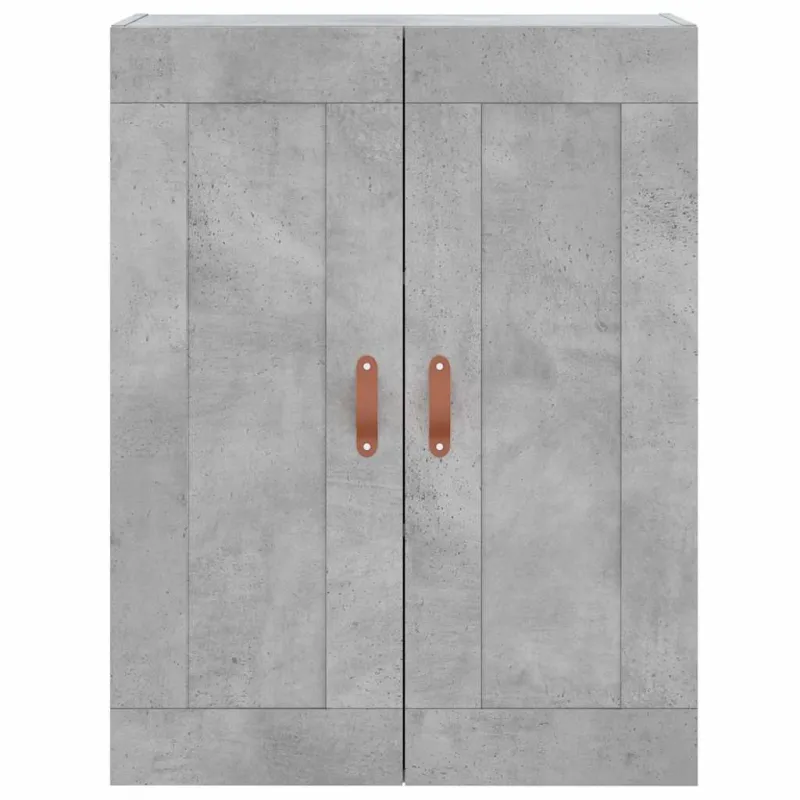 Komoda, betono pilkos spalvos, 69,5x34x180cm, apdirbta mediena