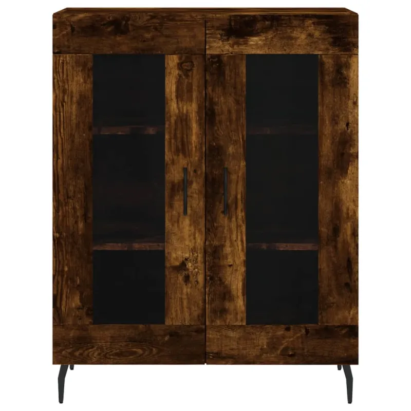 Komoda, dūminio ąžuolo spalvos, 69,5x34x180cm, apdirbta mediena