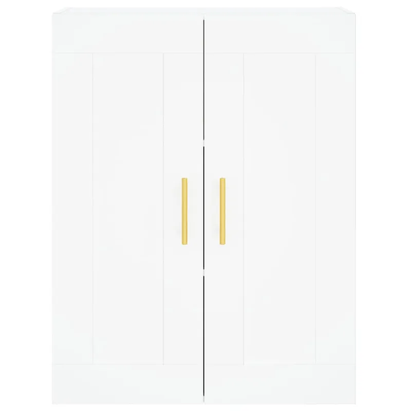 Komoda, baltos spalvos, 69,5x34x180cm, apdirbta mediena
