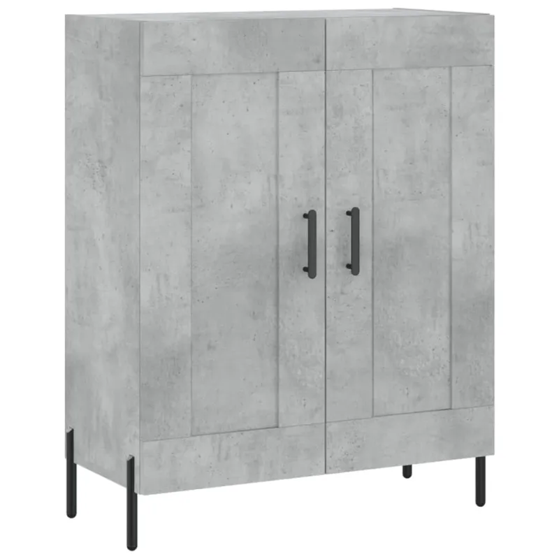 Komoda, betono pilkos spalvos, 69,5x34x180cm, apdirbta mediena