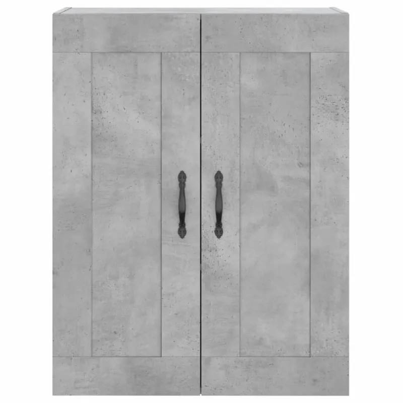 Komoda, betono pilkos spalvos, 69,5x34x180cm, apdirbta mediena