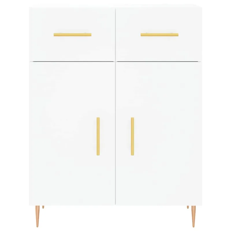 Komoda, baltos spalvos, 69,5x34x180cm, apdirbta mediena