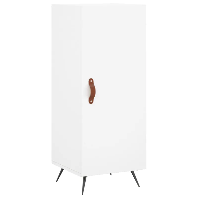 Komoda, baltos spalvos, 34,5x34x180cm, apdirbta mediena
