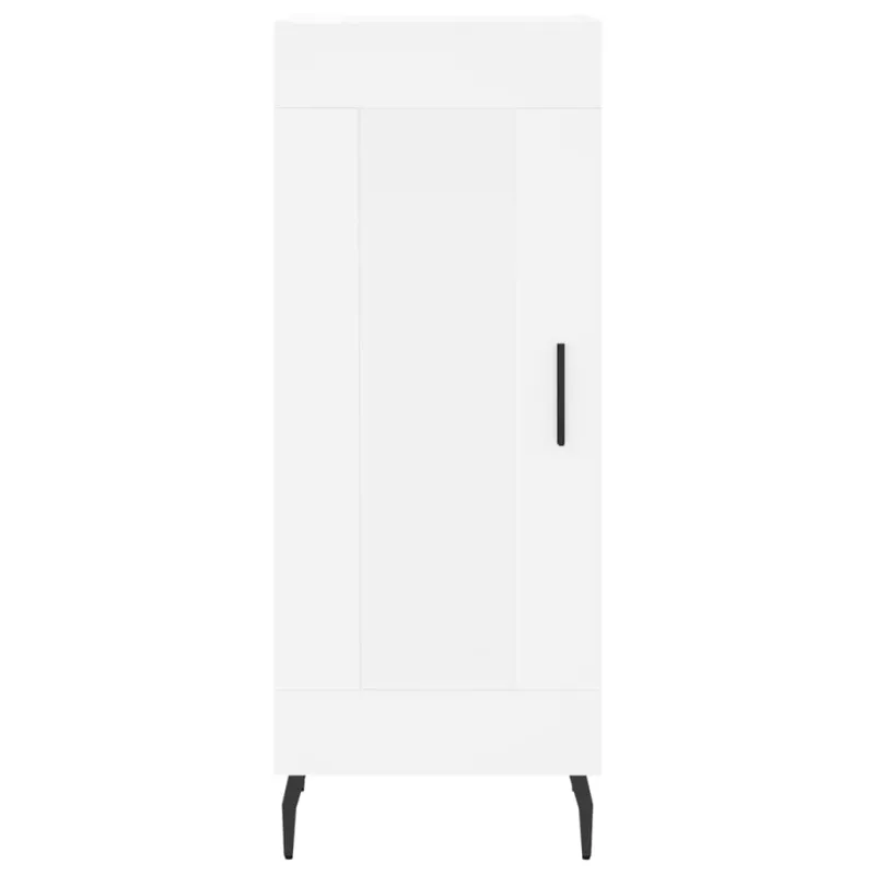 Komoda, baltos spalvos, 34,5x34x180cm, apdirbta mediena