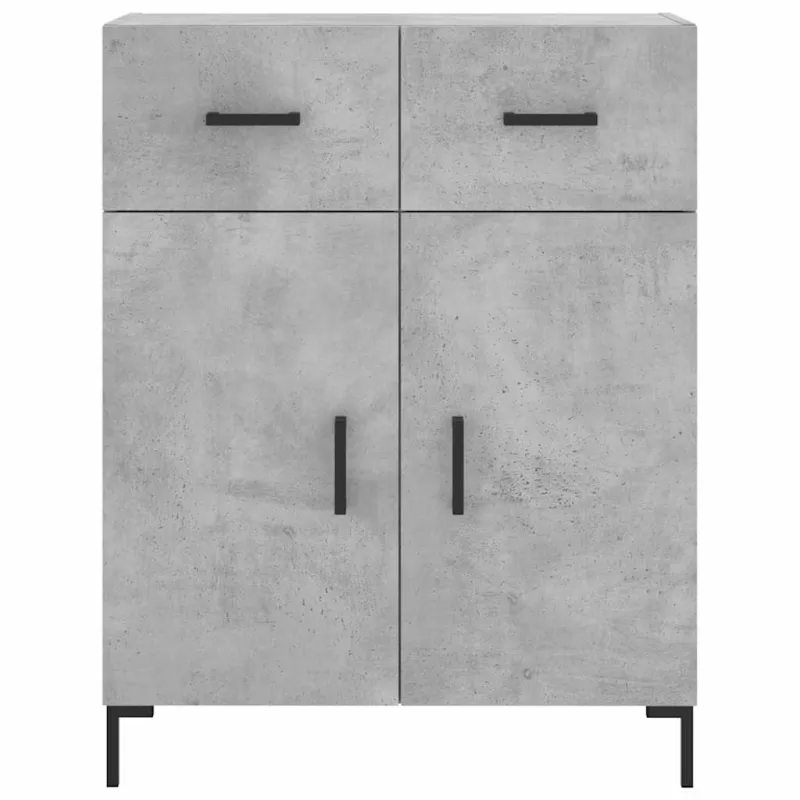 Komoda, betono pilkos spalvos, 69,5x34x180cm, apdirbta mediena