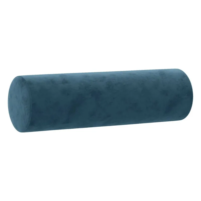 Trivietė sofa su pagalvėlėmis, mėlynos spalvos, 180cm, aksomas