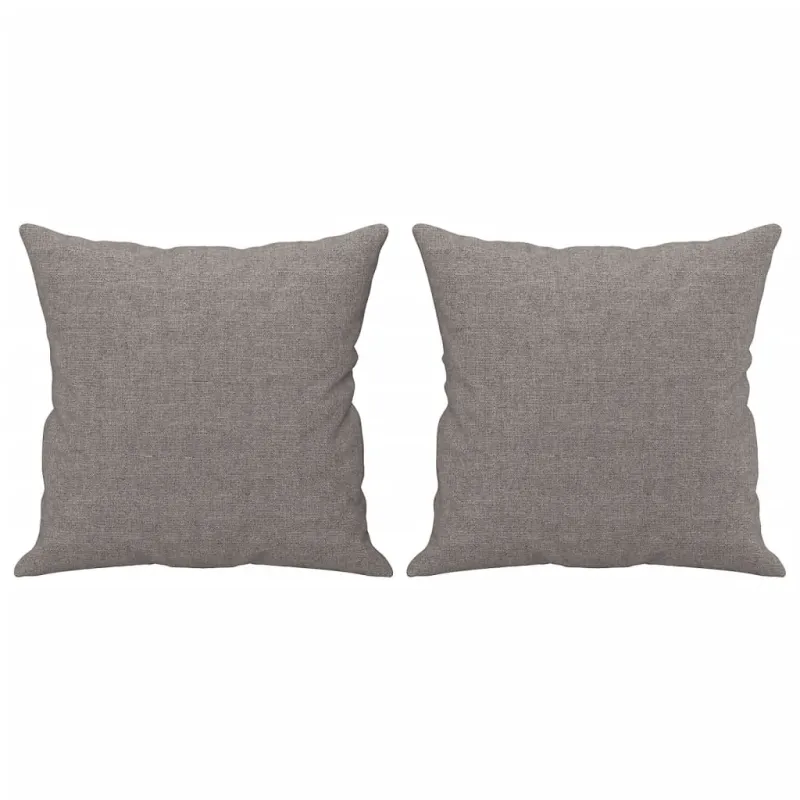 Dvivietė sofa su pagalvėlėmis, taupe spalvos, 120cm, audinys
