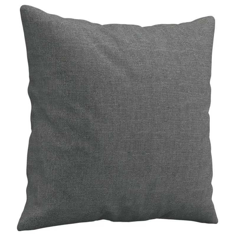 Dvivietė sofa su pagalvėlėmis, tamsiai pilka, 140cm, audinys