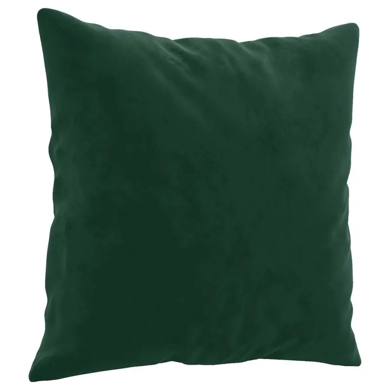 Dvivietė sofa su pagalvėlėmis, tamsiai žalia, 140cm, aksomas