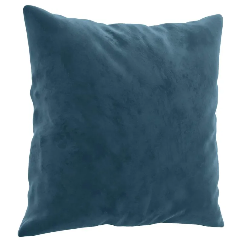 Dvivietė sofa su pagalvėlėmis, mėlynos spalvos, 140cm, aksomas