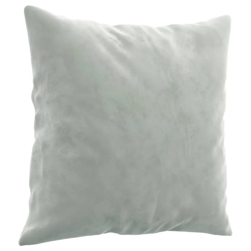Trivietė sofa su pagalvėlėmis, šviesiai pilka, 180cm, aksomas