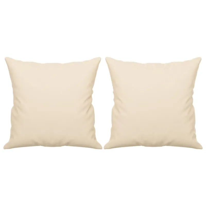 Dvivietė sofa su pagalvėmis, smėlio, 140cm, audinys