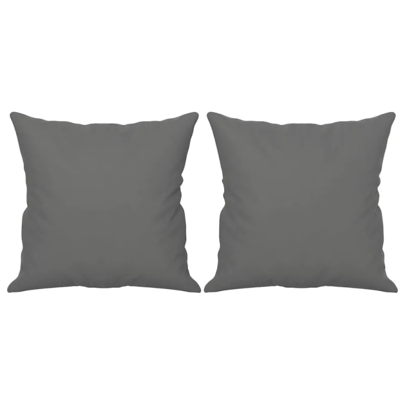 Trivietė sofa su pagalvėmis, pilka, 180cm, mikropluošto audinys