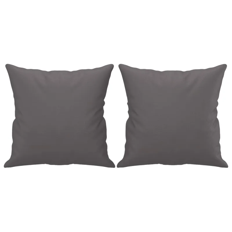 Dvivietė sofa su pagalvėlėmis, pilka, 120cm, dirbtinė oda