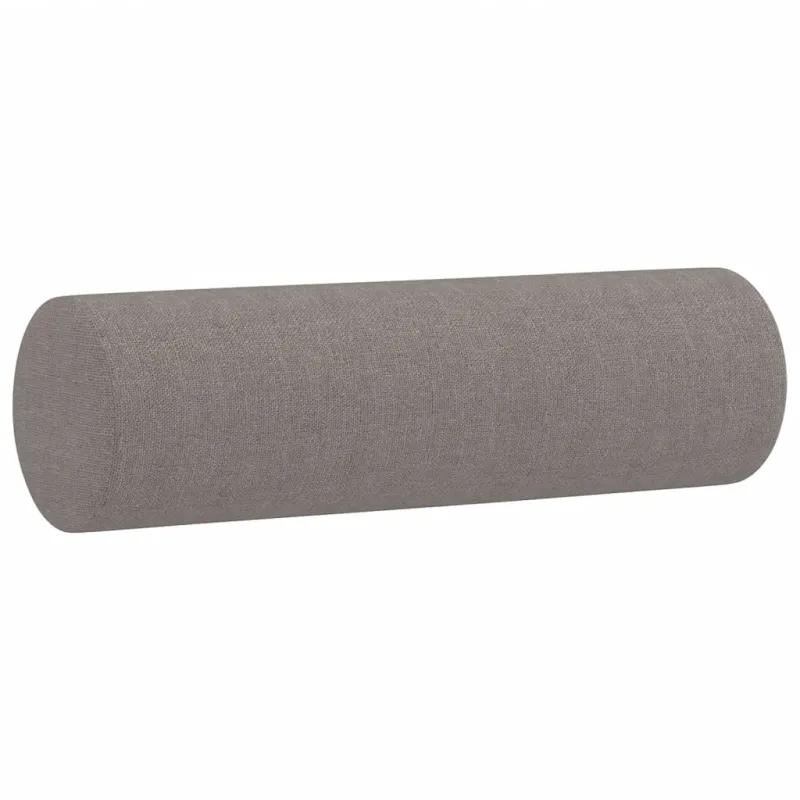 Sofos komplektas su pagalvėmis, 3 dalių, taupe, audinys