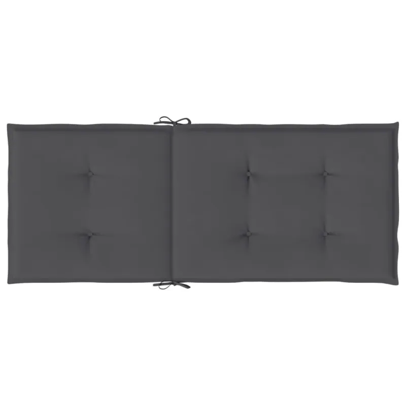 Sodo kėdės pagalvėlės, 6vnt., antracito, 120x50x3cm, audinys