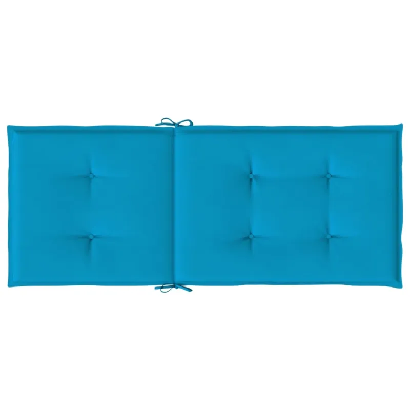 Sodo kėdės pagalvėlės, 6vnt., mėlynos, 120x50x3cm, audinys