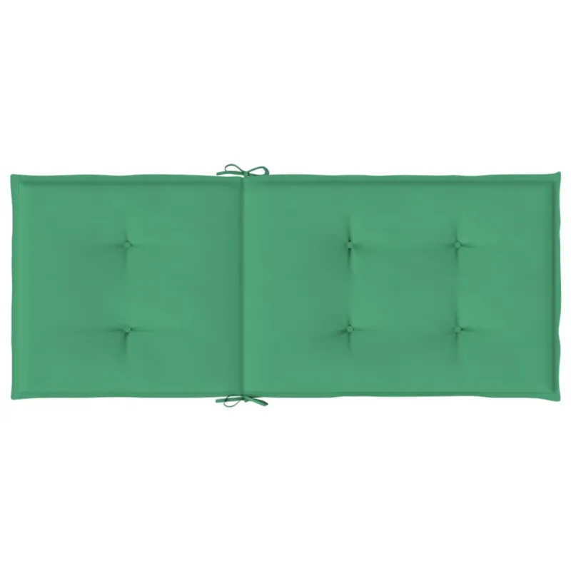 Sodo kėdės pagalvėlės, 6vnt., žalios, 120x50x3cm, audinys