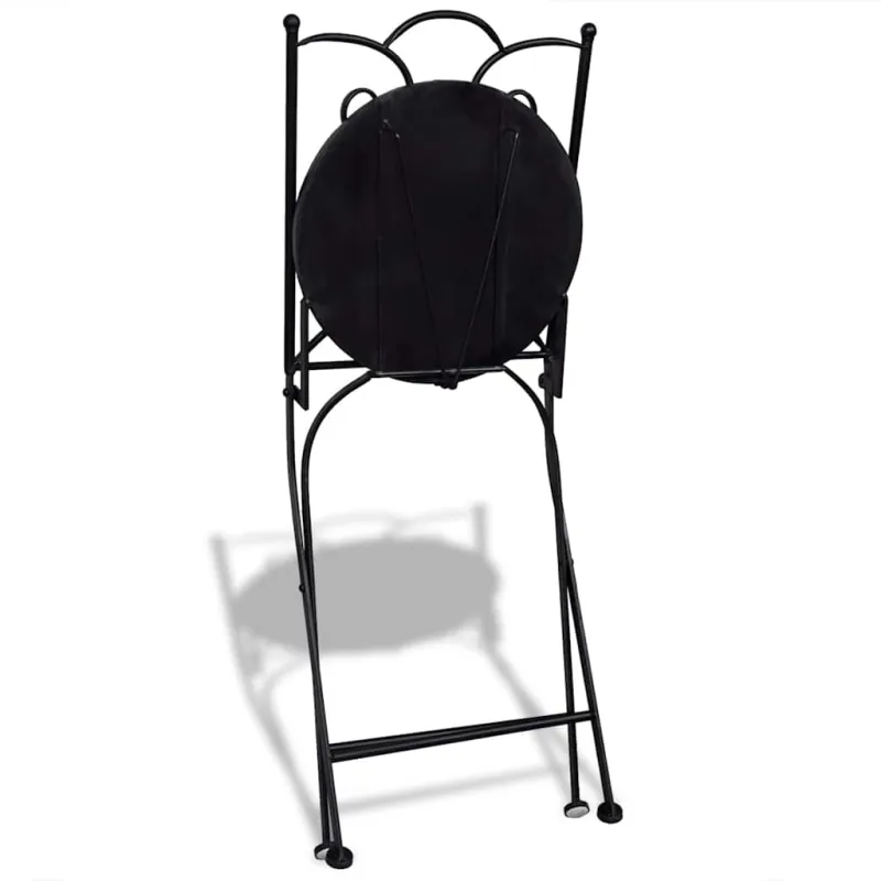Bistrokalustekokoonpano, 3D, sininen ja valkoinen, keraamiset laatat