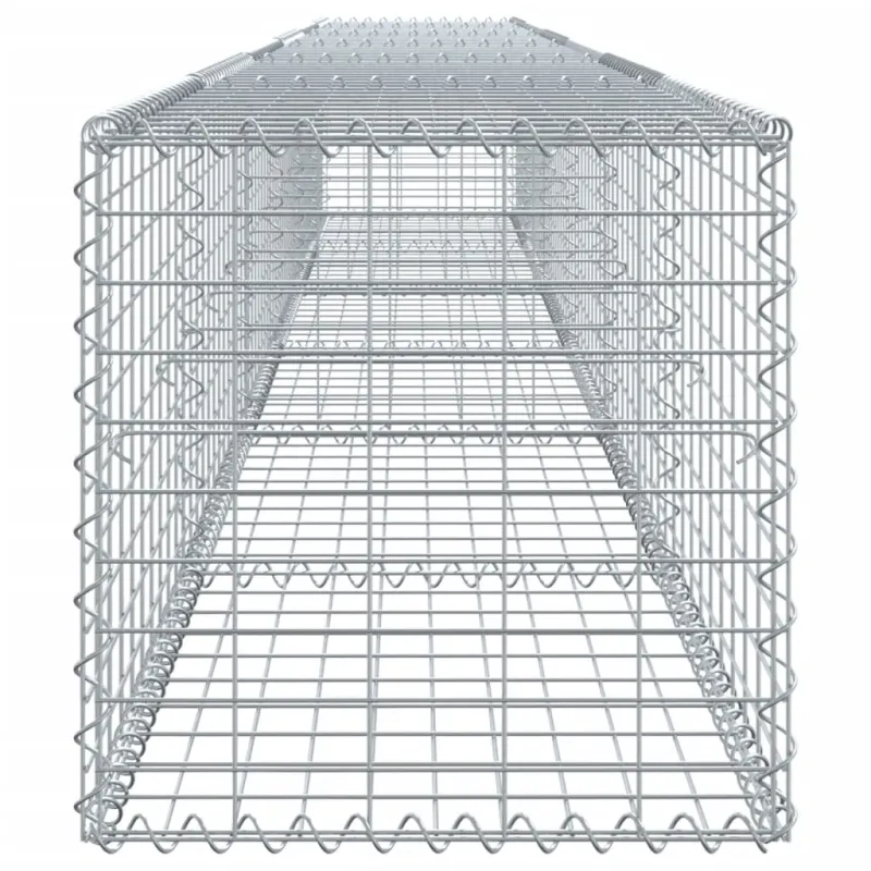 Gabiono krepšys su dangčiu, 600x50x50cm, galvanizuota geležis
