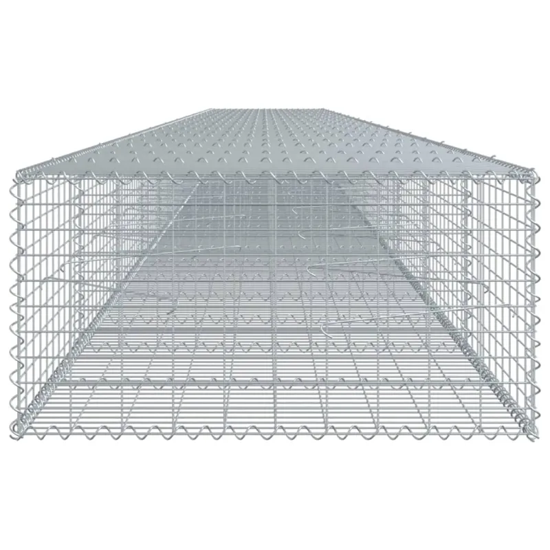 Gabiono krepšys su dangčiu, 1100x100x50cm, galvanizuota geležis