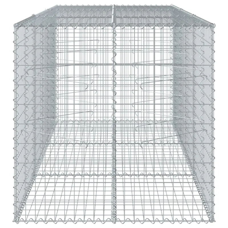 Gabiono krepšys su dangčiu, 300x100x100cm, galvanizuota geležis