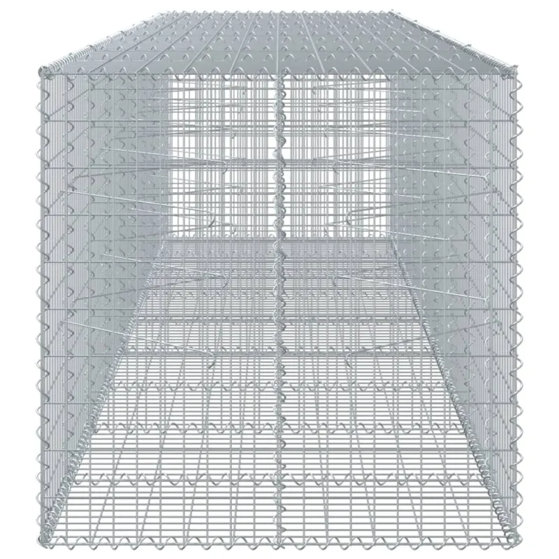 Gabiono krepšys su dangčiu, 450x100x100cm, galvanizuota geležis