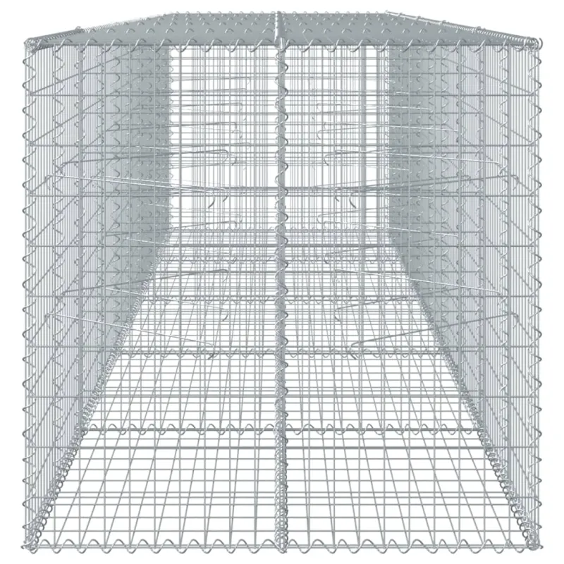 Gabiono krepšys su dangčiu, 500x100x100cm, galvanizuota geležis