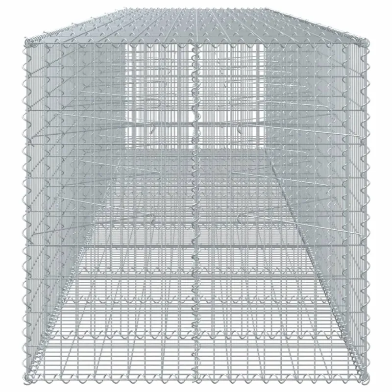Gabiono krepšys su dangčiu, 550x100x100cm, galvanizuota geležis