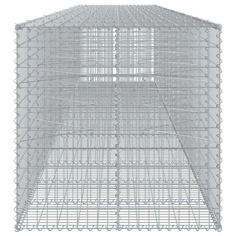 Gabiono krepšys su dangčiu, 650x100x100cm, galvanizuota geležis
