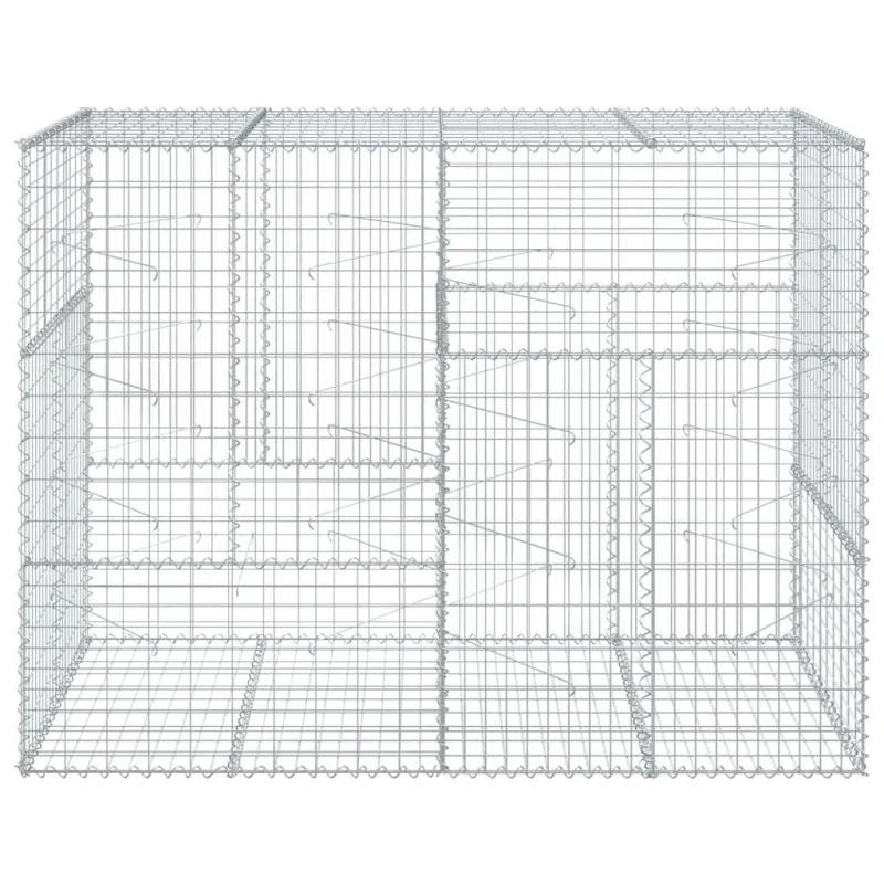 Gabiono krepšys su dangčiu, 200x100x150cm, galvanizuota geležis