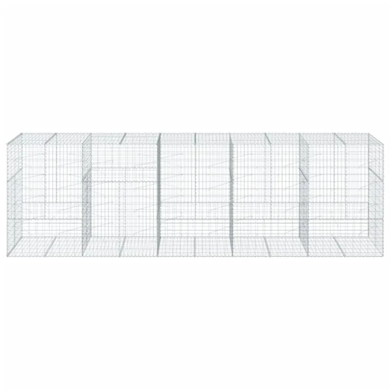 Gabiono krepšys su dangčiu, 500x100x150cm, galvanizuota geležis