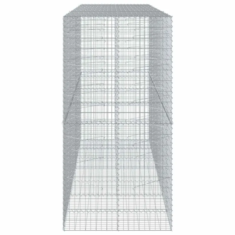 Gabiono krepšys su dangčiu, 350x100x200cm, galvanizuota geležis