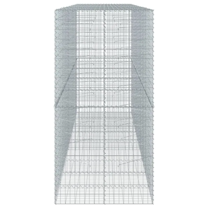 Gabiono krepšys su dangčiu, 450x100x200cm, galvanizuota geležis