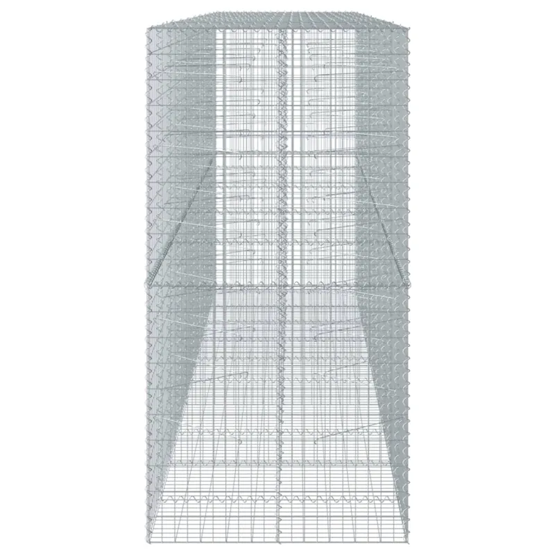 Gabiono krepšys su dangčiu, 500x100x200cm, galvanizuota geležis