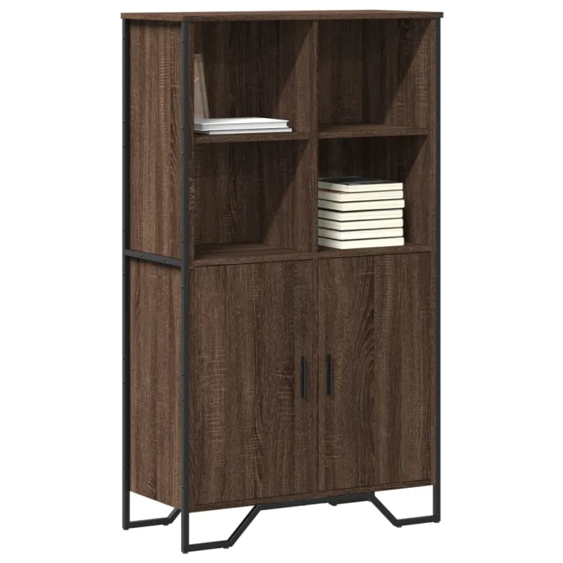 Komoda, sonoma pilkos, 79,5x35,5x137,5cm, apdirbta mediena