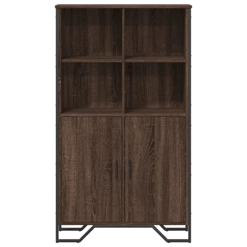 Komoda, sonoma pilkos, 79,5x35,5x137,5cm, apdirbta mediena