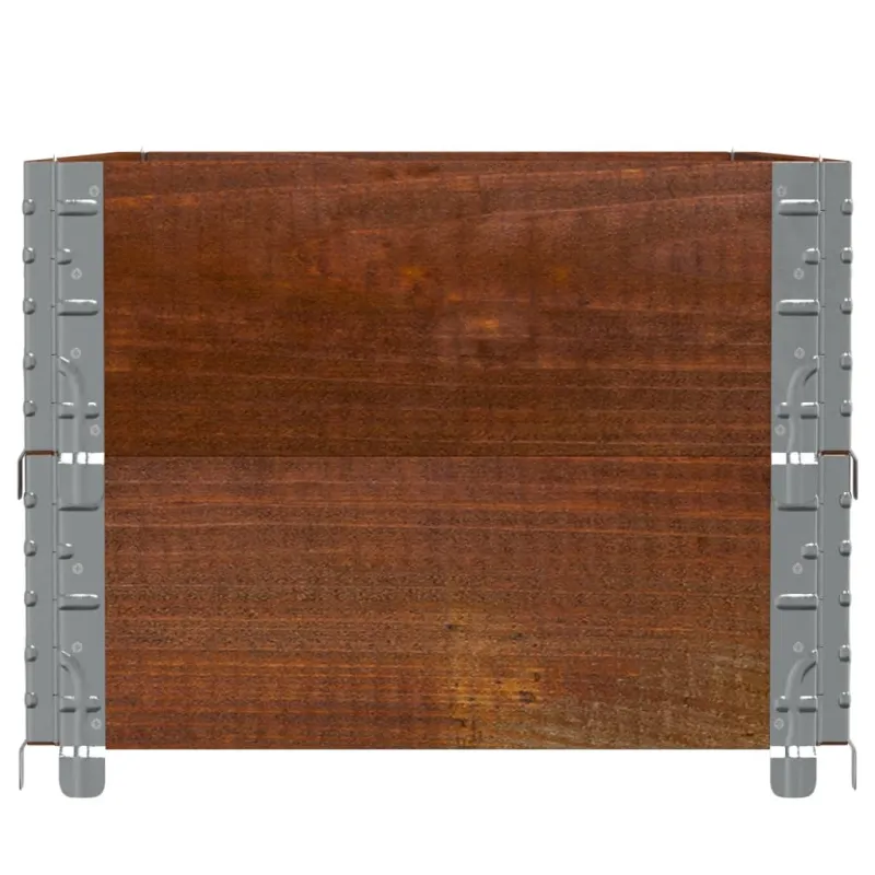 Sodo lovelis, rudas, 100x50cm, pušies medienos masyvas
