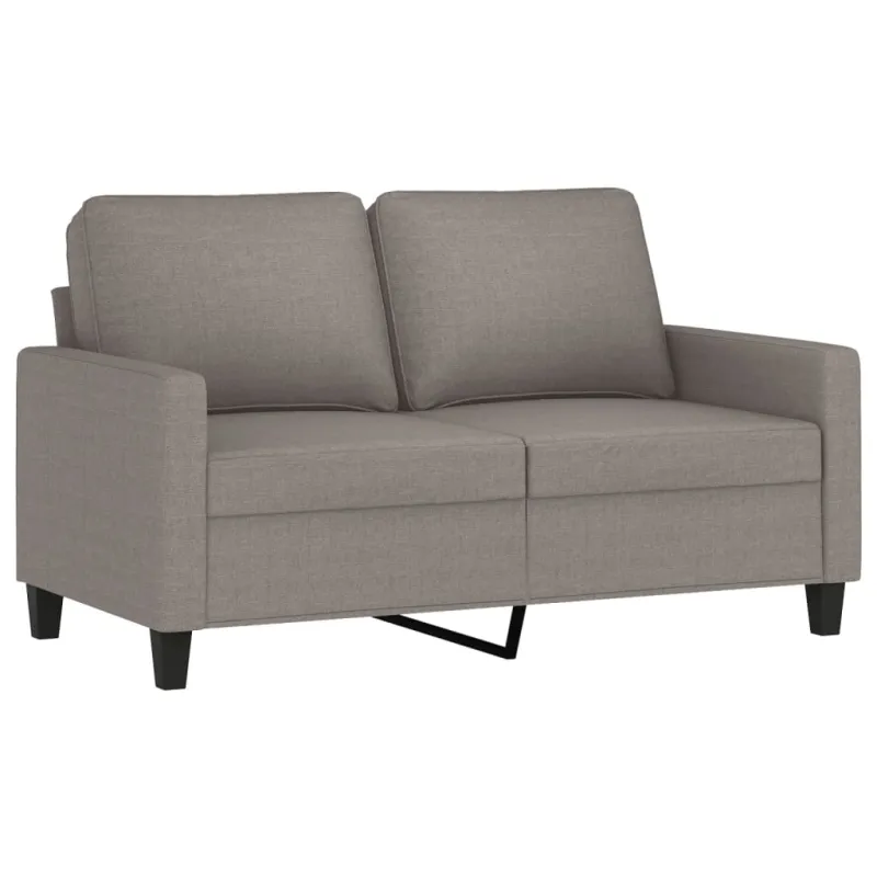 Sofos komplektas su pagalvėlėmis, 3 dalių, taupe, audinys