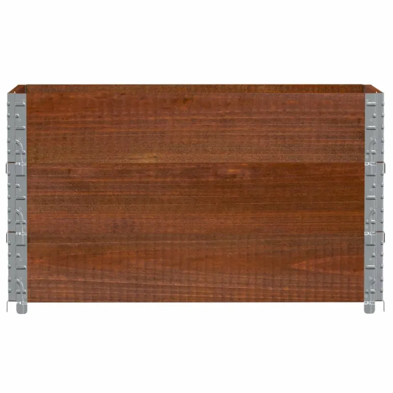 Sodo lovelis, rudas, 100x50cm, pušies medienos masyvas