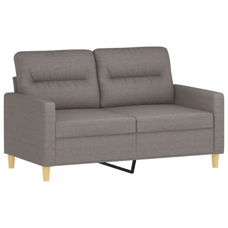 Sofos komplektas su pagalvėlėmis, 4 dalių, taupe, audinys