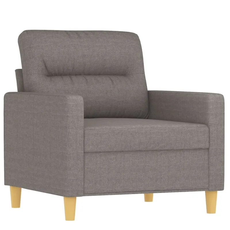 Sofos komplektas su pagalvėmis, 4 dalių, taupe, audinys