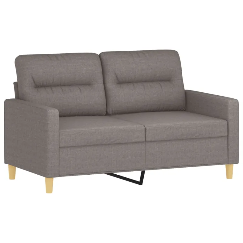 Sofos komplektas su pagalvėmis, 4 dalių, taupe, audinys