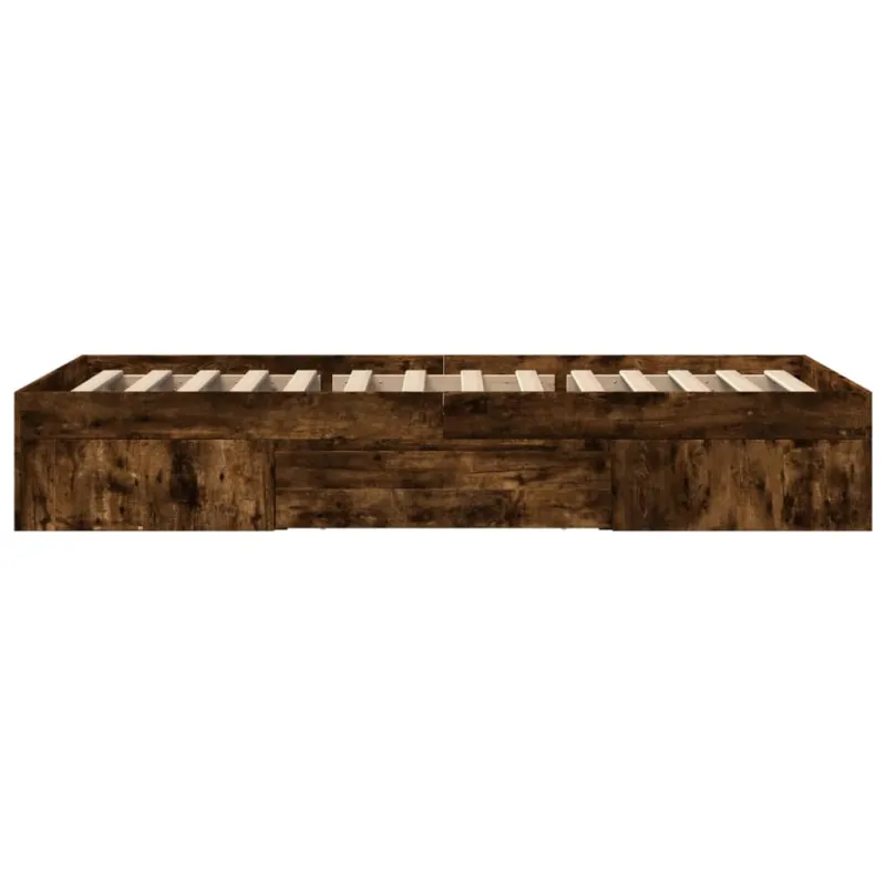 Lovos rėmas be čiužinio, dūminis, 75x190cm, apdirbta mediena