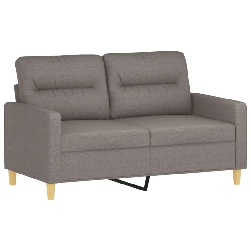 Sofos komplektas su pagalvėlėmis, 3 dalių, taupe, audinys