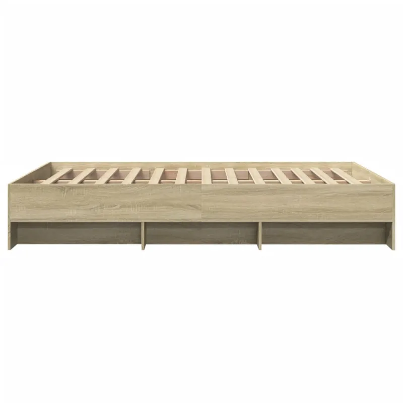 Lovos rėmas be čiužinio, sonoma, 120x200cm, apdirbta mediena