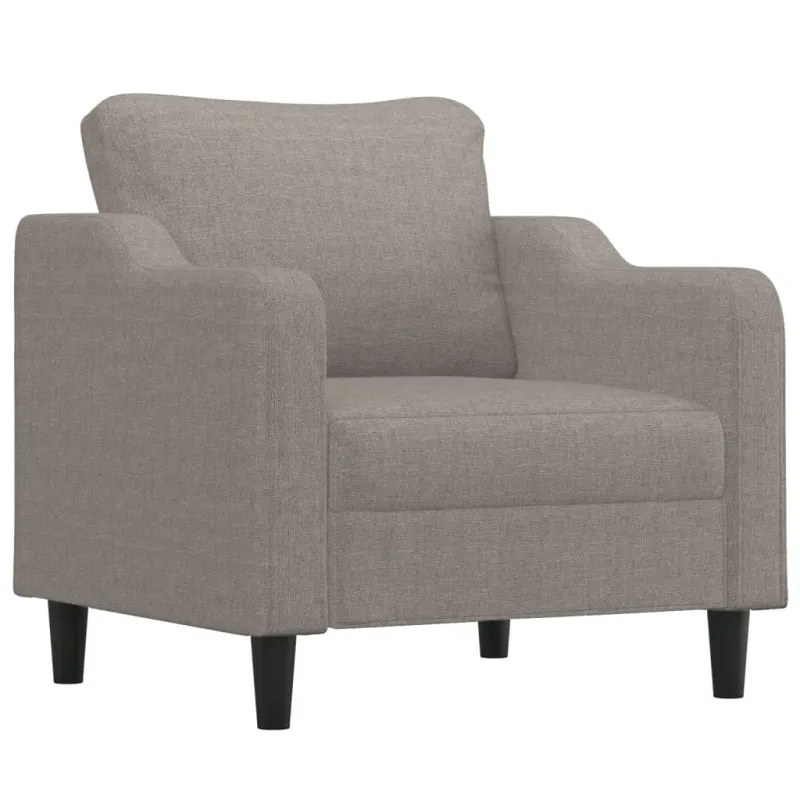 Sofos komplektas su pagalvėlėmis, 3 dalių, taupe, audinys