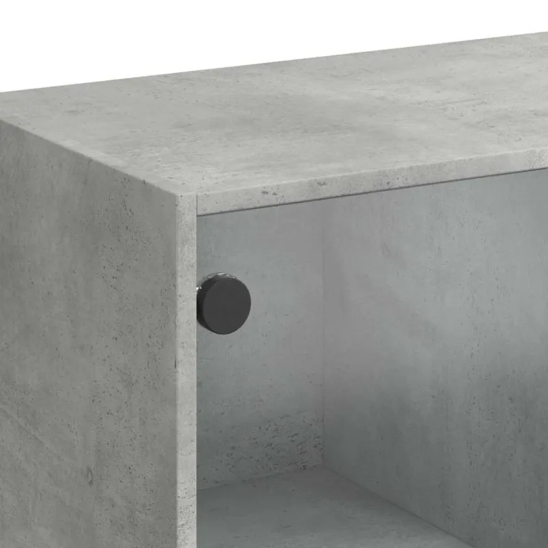 Komoda su durelėmis, betono, 68x37x109cm, apdirbta mediena